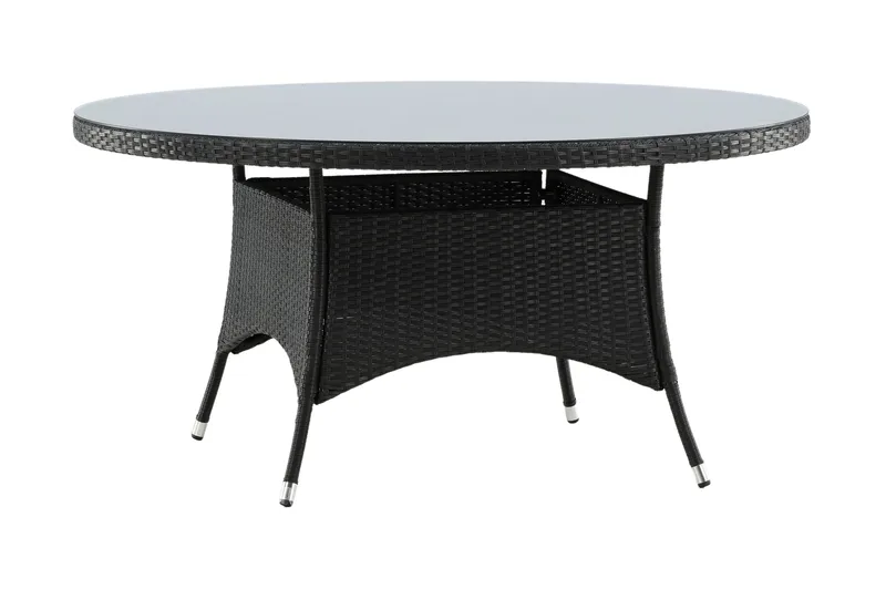 Volta Spisebord Ø150 cm Sort - Venture Home - Havemøbler - Havebord - Spisebord & havebord