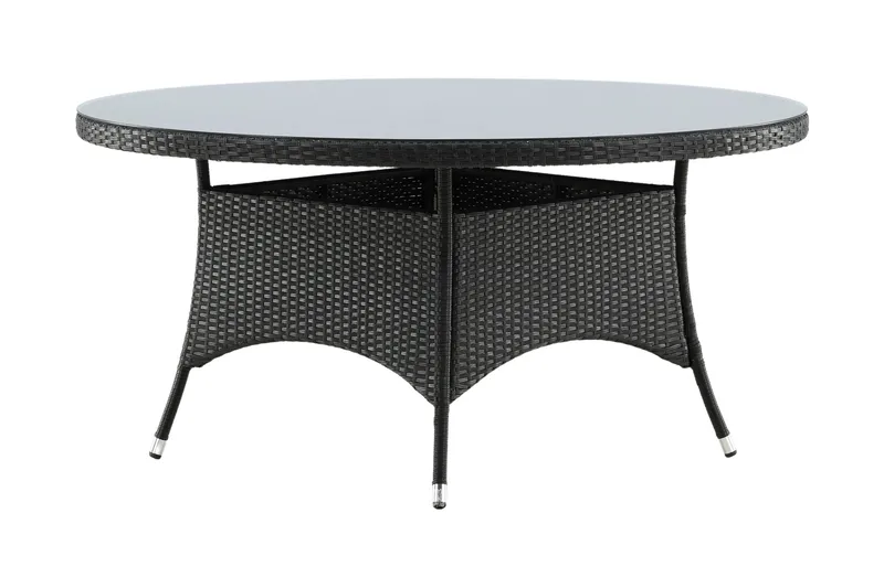 Volta Spisebord Ø150 cm Sort - Venture Home - Havemøbler - Havebord - Spisebord & havebord