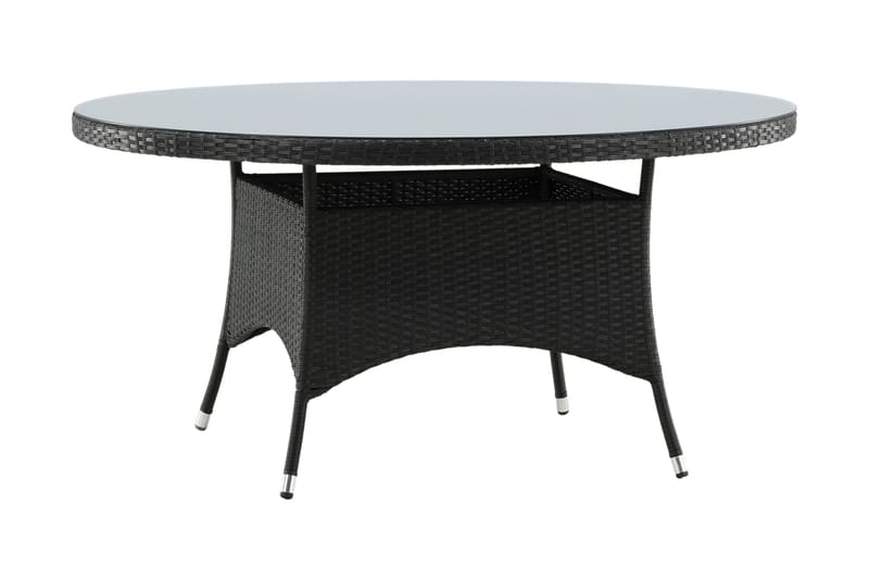 Volta Spisebord Ø150 cm Sort - Venture Home - Havemøbler - Havebord - Spisebord & havebord