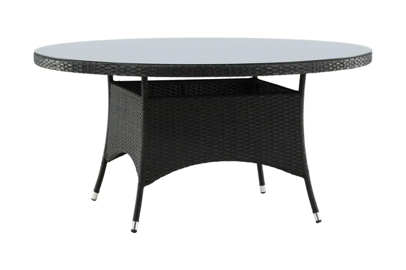 Volta Spisebord Ø150 cm Sort - Venture Home - Havemøbler - Havebord - Spisebord & havebord