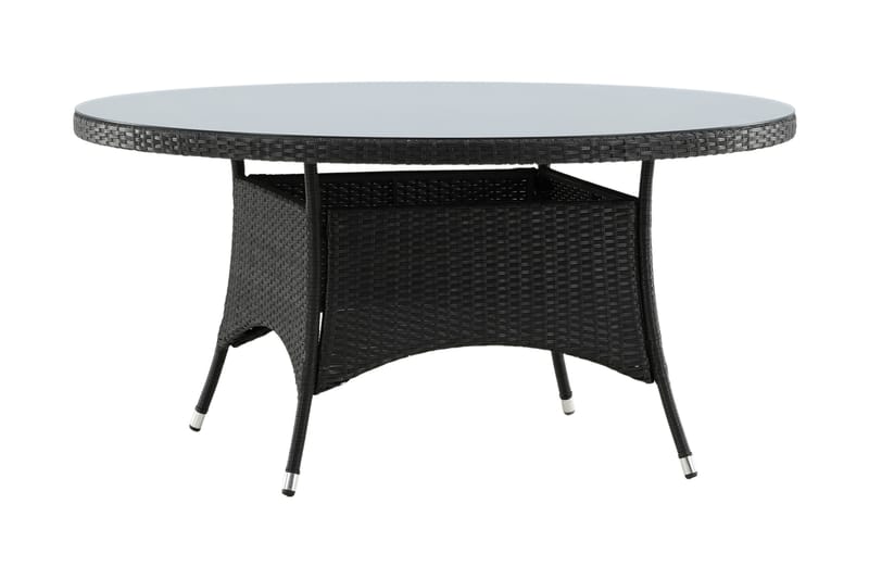 Volta Spisebord Ø150 cm Sort - Venture Home - Havemøbler - Havebord - Spisebord & havebord