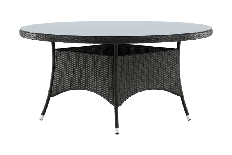 Volta Spisebord Ø150 cm Sort - Venture Home - Havemøbler - Havebord - Spisebord & havebord