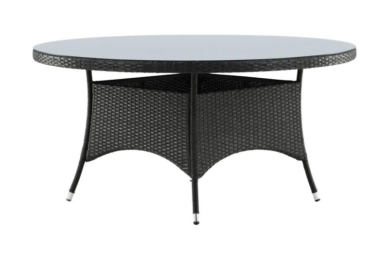 Volta Spisebord Ø150 cm Sort - Venture Home - Havemøbler - Havebord - Spisebord & havebord