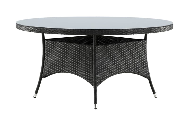 Volta Spisebord Ø150 cm Sort - Venture Home - Havemøbler - Havebord - Spisebord & havebord