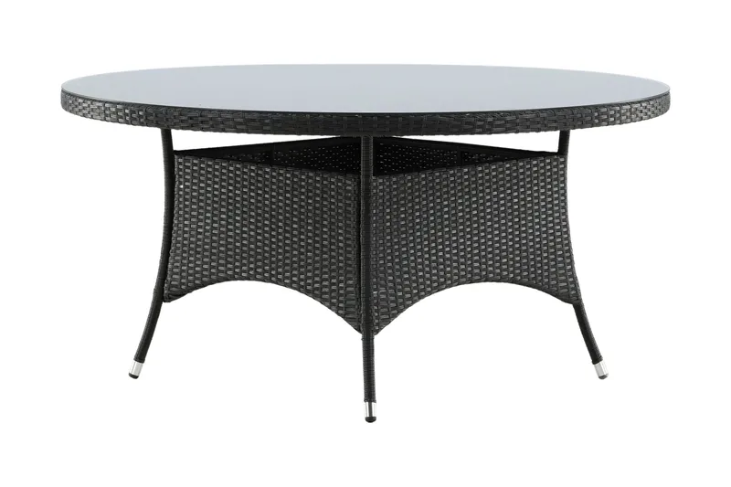 Volta Spisebord Ø150 cm Sort - Venture Home - Havemøbler - Havebord - Spisebord & havebord