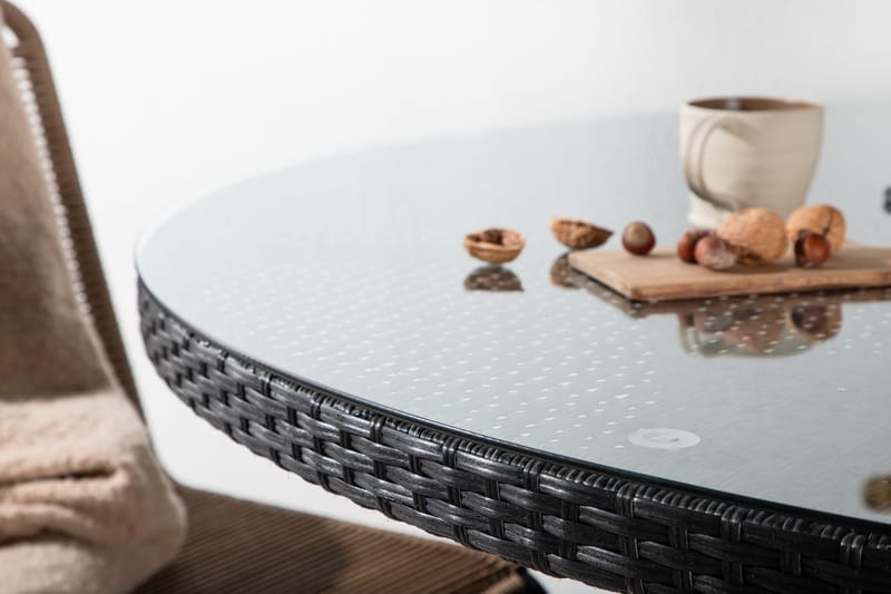Volta Spisebord Ø150 cm Sort - Venture Home - Havemøbler - Havebord - Spisebord & havebord