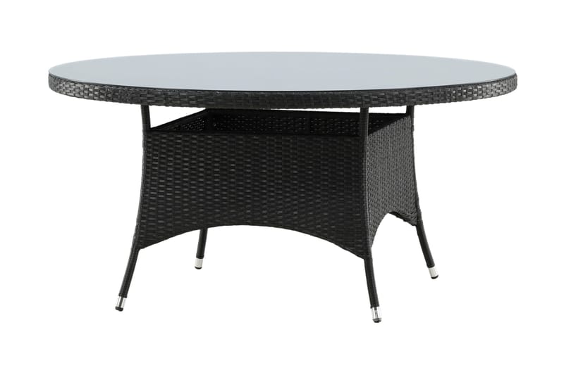 Volta Spisebord Ø150 cm Sort - Venture Home - Havemøbler - Havebord - Spisebord & havebord