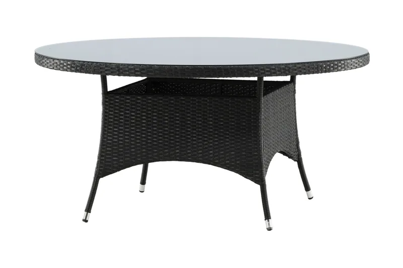 Volta Spisebord Ø150 cm Sort - Venture Home - Havemøbler - Havebord - Spisebord & havebord