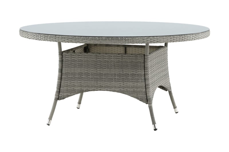Volta Spisebord 150 Rund Grå - Venture Home - Havemøbler - Havebord - Spisebord & havebord