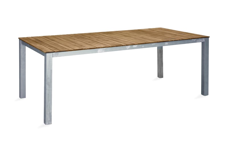 Zenia Spisebord 200 cm Sølv/Brun - Venture Home - Spisebord & havebord
