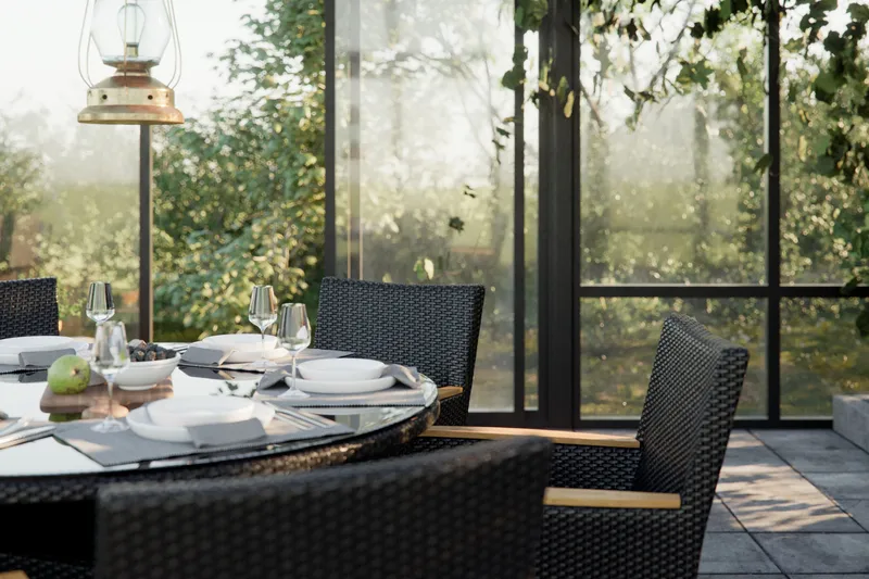 Thor bord rundt 140 cm - Sort - Havemøbler - Havebord - Spisebord & havebord