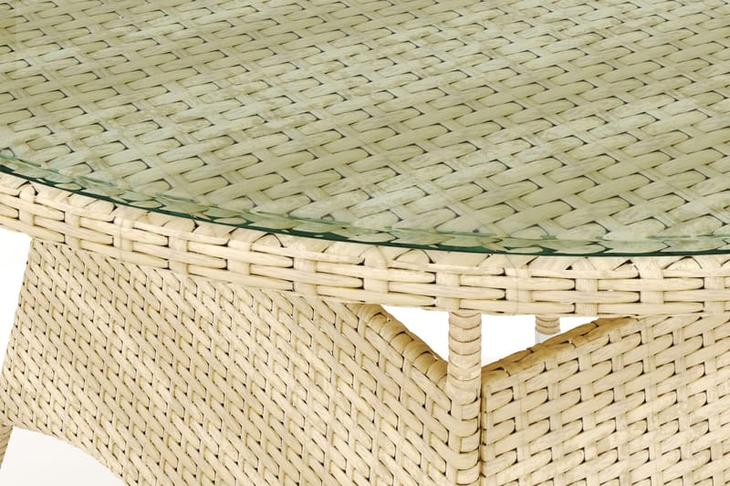 Thor Bord Udendørs Rundt 140 cm - Beige - Havemøbler - Havebord - Spisebord & havebord