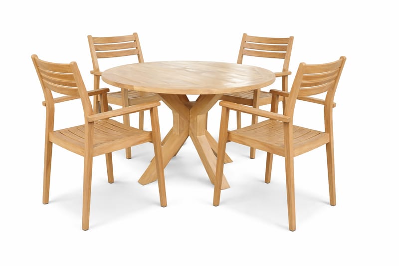 Toscana Bord Ø140 cm - Træ - Havemøbler - Havebord - Spisebord & havebord
