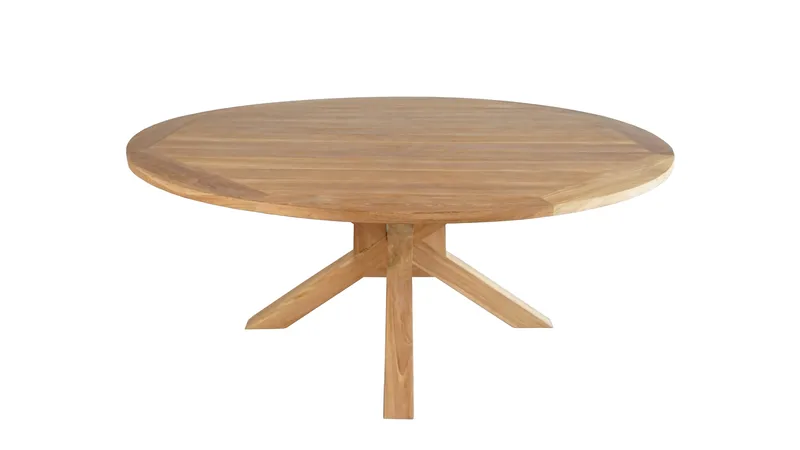 Toscana Udendørsbord Ø180 cm - Naturligt Farvet - Havemøbler - Havebord - Spisebord & havebord