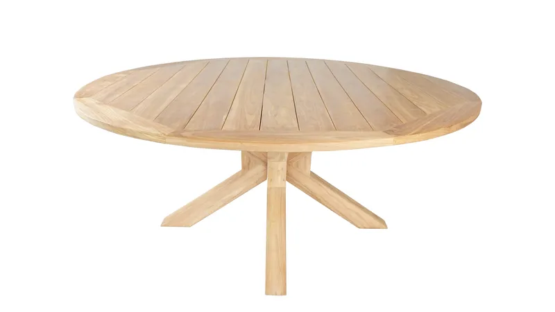 Toscana Udendørsbord Ø180 cm - Naturligt Farvet - Havemøbler - Havebord - Spisebord & havebord