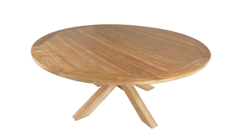 Toscana Udendørsbord Ø180 cm - Naturligt Farvet - Havemøbler - Havebord - Spisebord & havebord