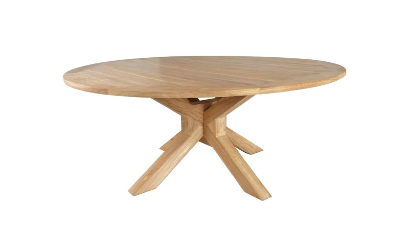 Toscana Udendørsbord Ø180 cm, Naturligt Farvet