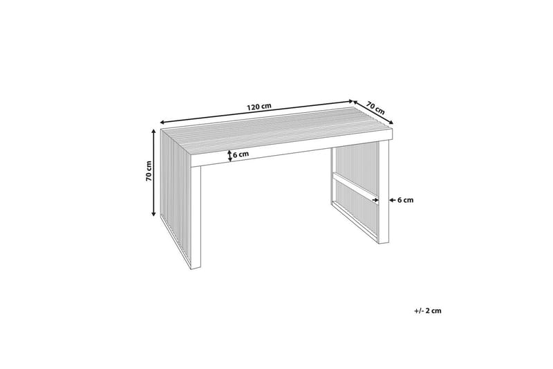 Trädgårdsbord Beliani Bellano 120x70x70 cm Light wood - Havemøbler - Havebord - Spisebord & havebord