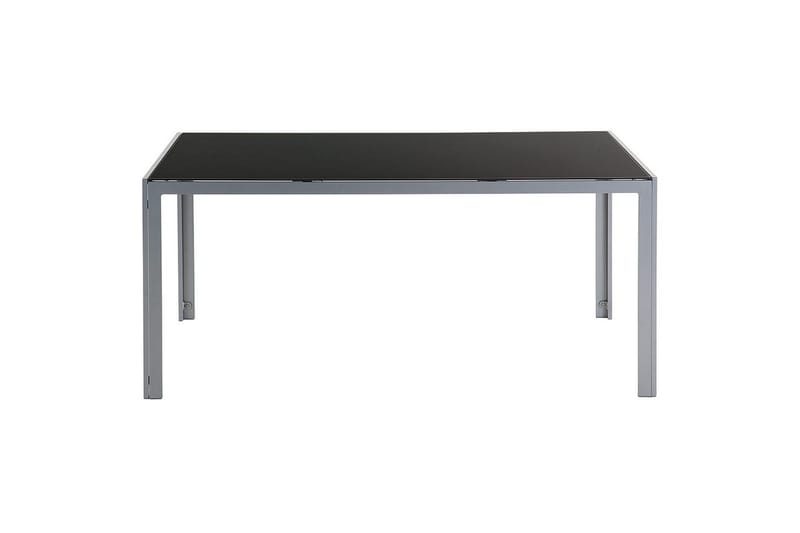 Trädgårdsbord Beliani Catania Black||Silver - Havemøbler - Havebord - Spisebord & havebord