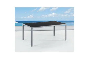 Trädgårdsbord Beliani Catania Black||Silver - Havemøbler - Havebord - Spisebord & havebord
