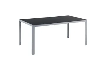 Trädgårdsbord Beliani Catania Black||Silver - Havemøbler - Havebord - Spisebord & havebord