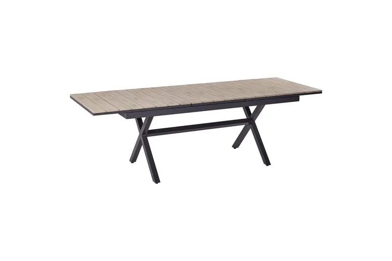 Trädgårdsbord Beliani Fanes Ljus trä/grå Light wood||Grey, undefined