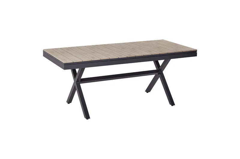 Trädgårdsbord Beliani Fanes Ljus trä/grå Light wood||Grey - Havemøbler - Havebord - Spisebord & havebord