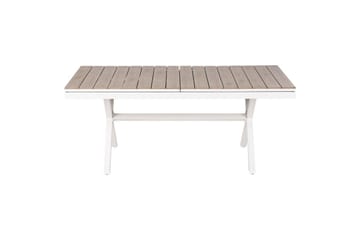 Trädgårdsbord Beliani Fanes Ljus trä/grå Light wood||White - Havemøbler - Havebord - Spisebord & havebord