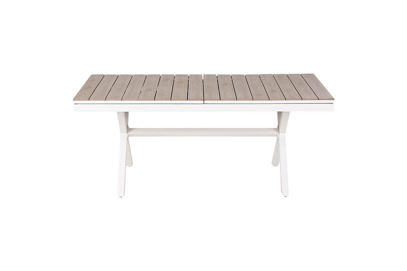 Trädgårdsbord Beliani Fanes Ljus trä/grå Light wood||White - Havemøbler - Havebord - Spisebord & havebord