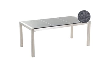 Trädgårdsbord Beliani Grosseto Grå/Silver, 90x180x74 cm Grey||Silver - Havemøbler - Havebord - Spisebord & havebord