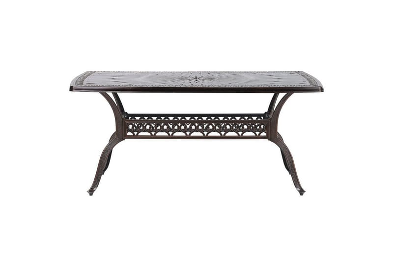 Trädgårdsbord Beliani Lizzano Brown||Orange - Havemøbler - Havebord - Spisebord & havebord