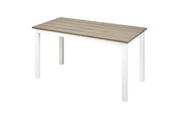 Trädgårdsbord Beliani Messina Ljus trä/vit, 52x96x50 cm Light wood||White - Havemøbler - Havebord - Spisebord & havebord