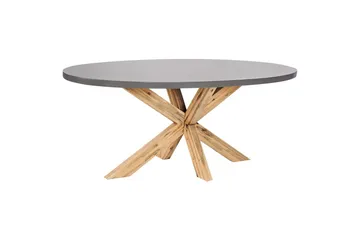 Trädgårdsbord Beliani Oristano Grey||Light wood - Havemøbler - Havebord - Spisebord & havebord