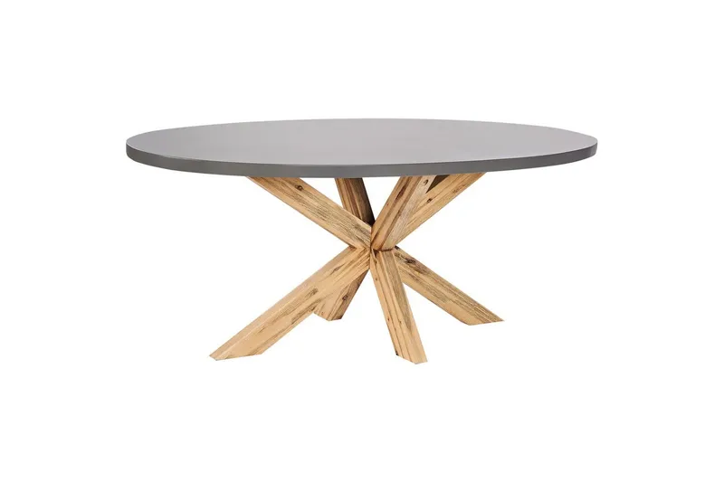 Trädgårdsbord Beliani Oristano Grey||Light wood, undefined