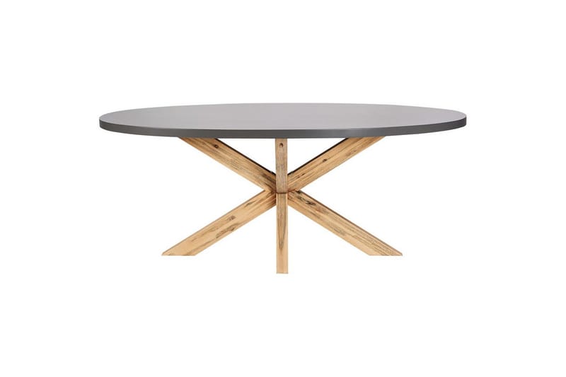 Trädgårdsbord Beliani Oristano Grey||Light wood - Havemøbler - Havebord - Spisebord & havebord