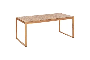 Trädgårdsbord Beliani Sassari Ii Light wood - Havemøbler - Havebord - Spisebord & havebord