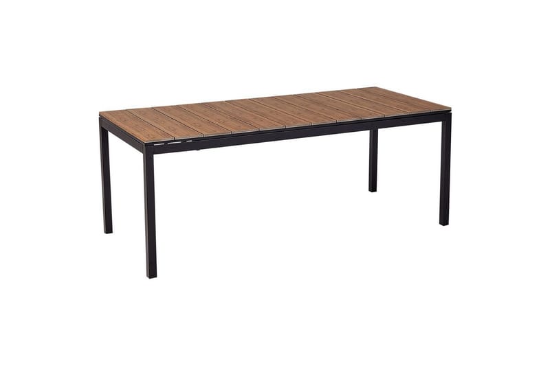 Trädgårdsbord Beliani Tofane Grå/svart Light wood||Black - Havemøbler - Havebord - Spisebord & havebord