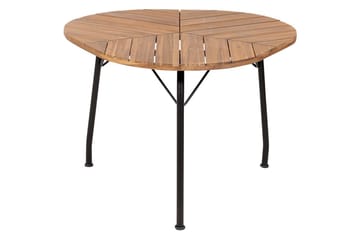 Trädgårdsbord Beliani Varenna Light wood||Black - Havemøbler - Havebord - Spisebord & havebord