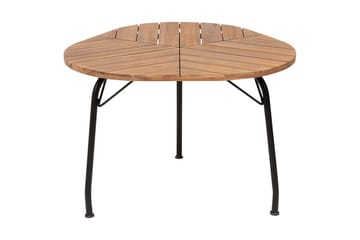 Trädgårdsbord Beliani Varenna Light wood||Black - Havemøbler - Havebord - Spisebord & havebord