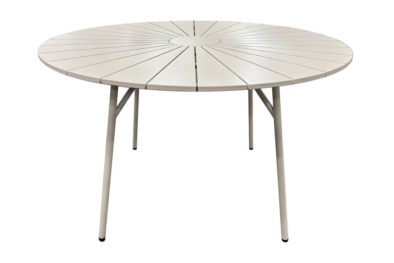 Tunis Spisebord Udendørs 120 cm Rundt, Beige