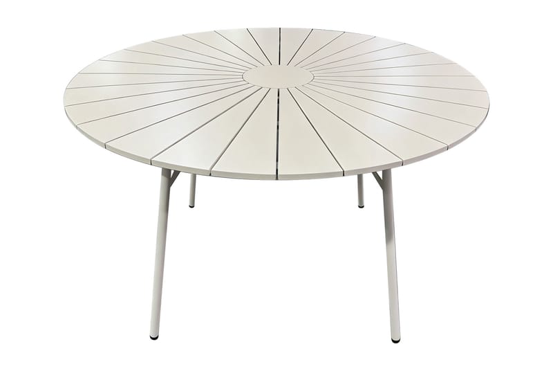 Tunis Spisebord Udendørs 120 cm Rundt - Beige - Havemøbler - Havebord - Spisebord & havebord