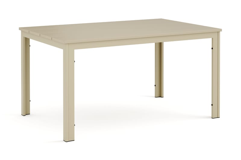 Tunis Spisebord Udendørs 140x90 cm Rektangulært - Beige - Havemøbler - Havebord - Spisebord & havebord