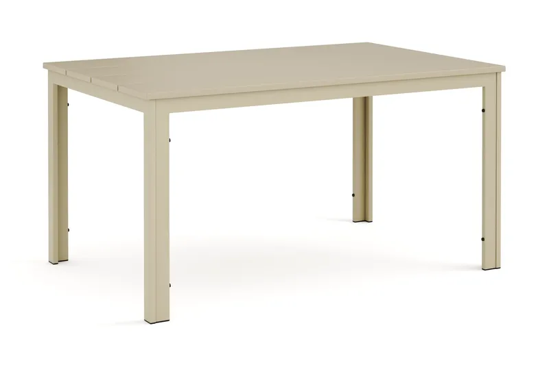 Tunis Spisebord Udendørs 140x90 cm Rektangulært, Beige