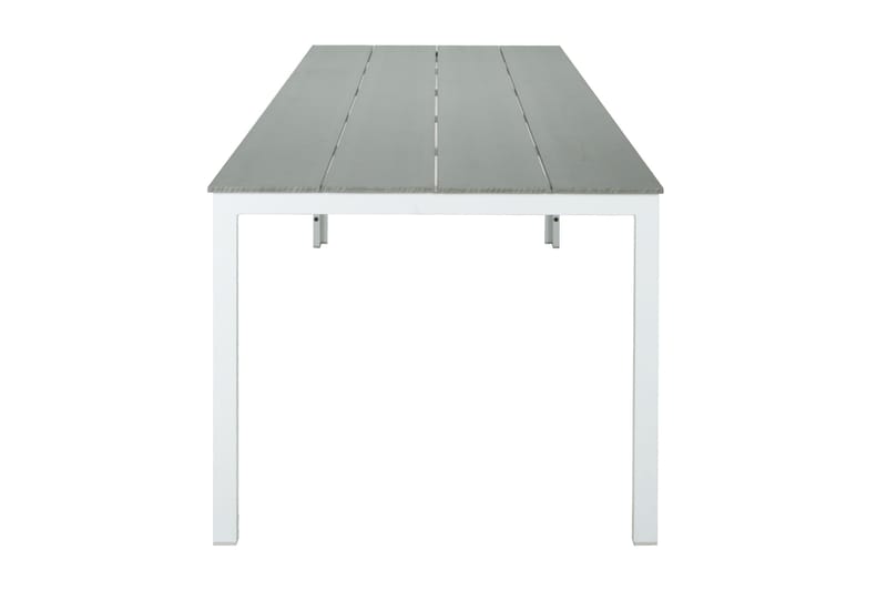 Tunis Spisebord Udendørs 140x90 cm Rektangulært - Hvid/Grå - Havemøbler - Havebord - Spisebord & havebord