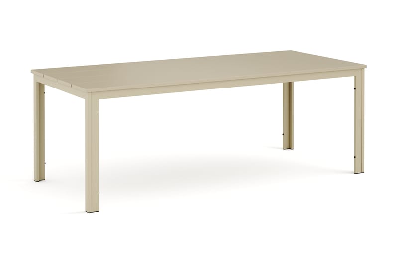 Tunis Spisebord Udendørs 205x90 cm Rektangulært, Beige
