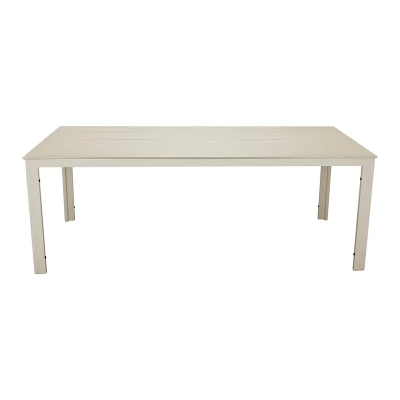 Tunis Spisebord Udendørs 205x90 cm Rektangulært - Beige - Havemøbler - Havebord - Spisebord & havebord