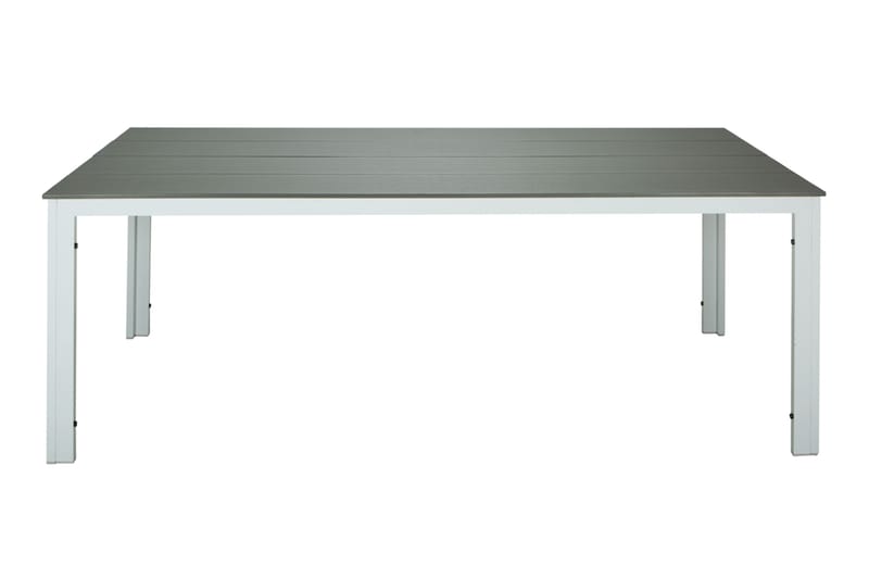 Tunis Spisebord Udendørs 205x90 cm Rektangulært, Hvid/Grå