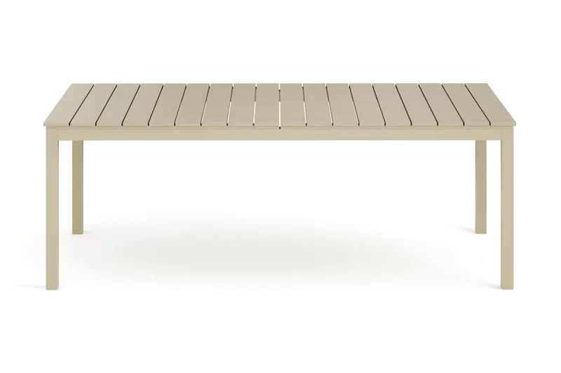 Tunis Udtræksbord Udendørs 205/305x90 cm Rektangulært, Beige