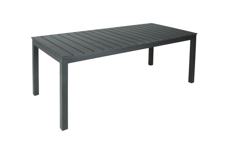 Tunis Udtræksbord Udendørs 205/305x90 cm Rektangulært - Sort - Havemøbler - Havebord - Spisebord & havebord