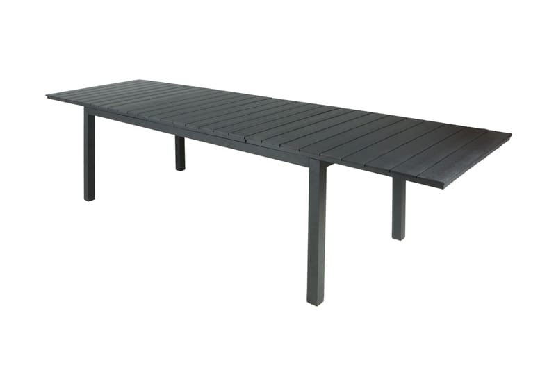 Tunis Udtræksbord Udendørs 205/305x90 cm Rektangulært - Sort - Havemøbler - Havebord - Spisebord & havebord